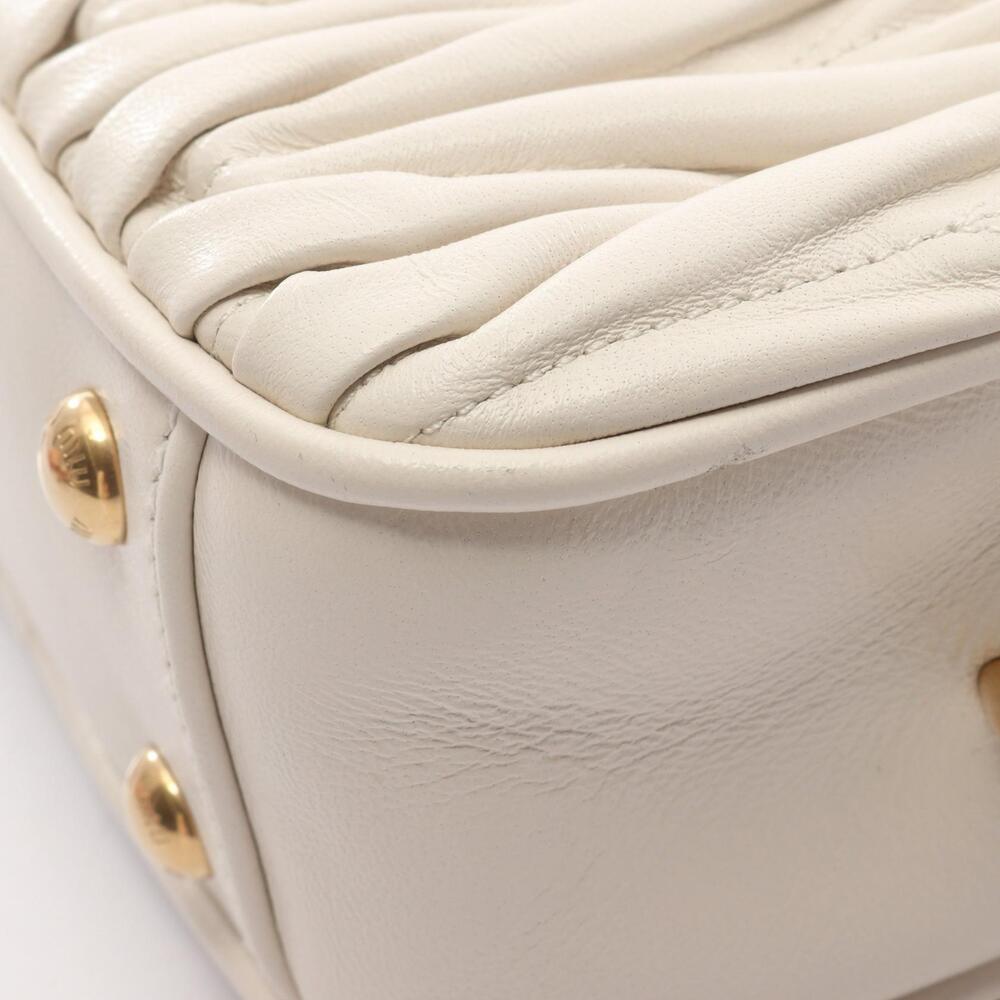 Miu Miu VITDAINO SOFT Handbag Leather White - Picture 5 of 5